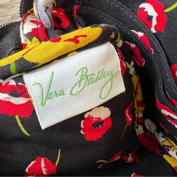VERA BRADLEY Poppy Fields Little Hip Bag Crossbody Belt Bag Y2K Red Floral 2010 - Picture 14 of 15